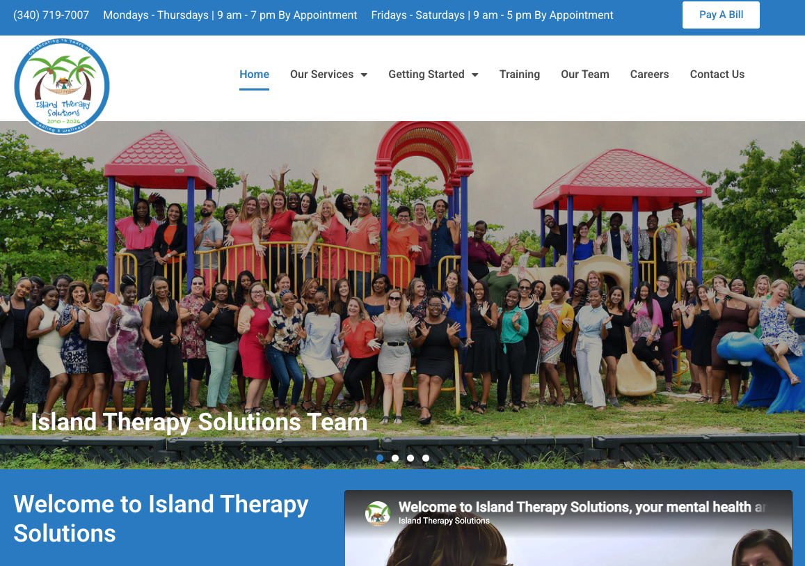 Current homepage